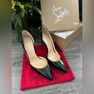 NEW Christian Louboutin - Iriza 100mm - Patent Leather - Black